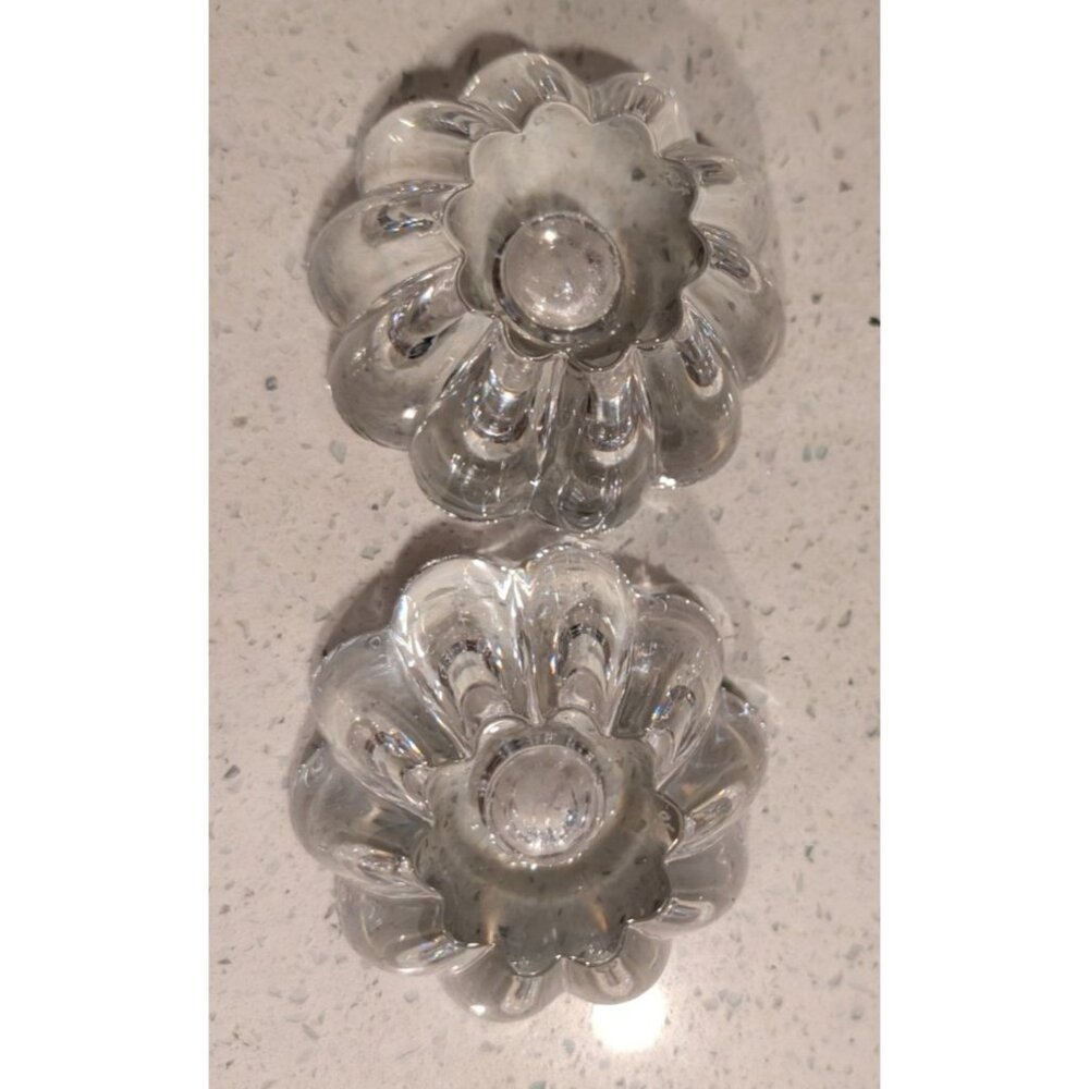 Orrefors Crystal Candle Holders Sven Palmqvist Vintage Stella Pattern - Picture 11 of 16